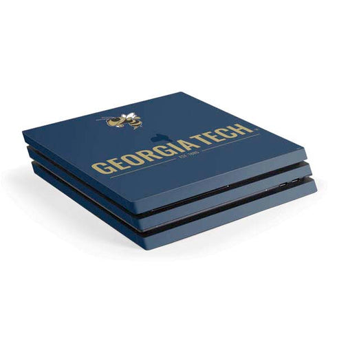 Georgia Institute of Technology Est 1885 Navy PlayStation PS4 Skins
